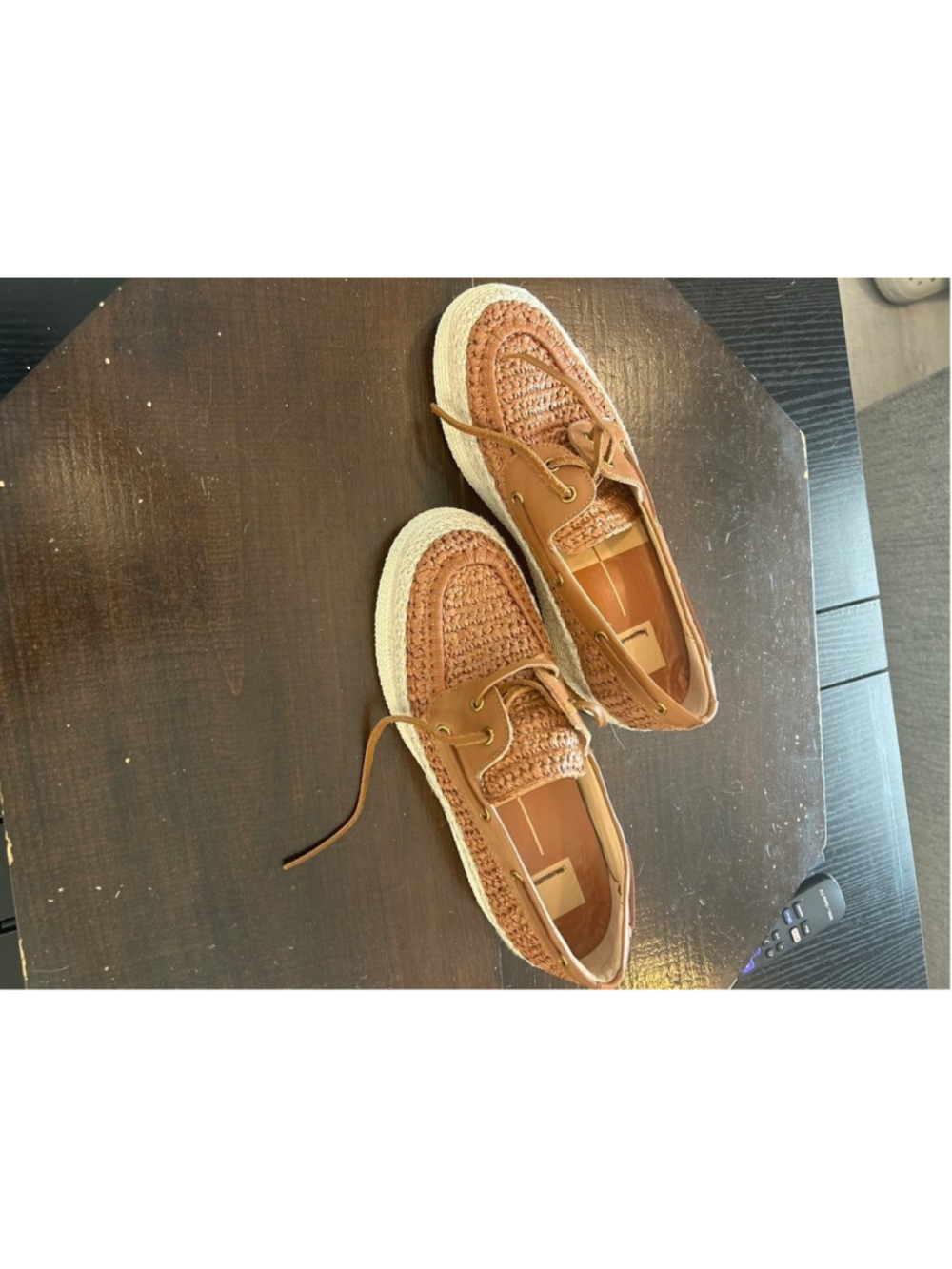 Dolce Vita Woven Leather Espadrille Shoes - Picture 3 of 3